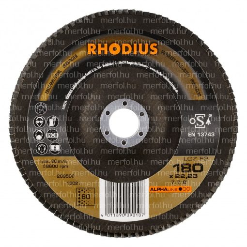 Lamellás korong LGZ F2 180x22,23 mm (60)