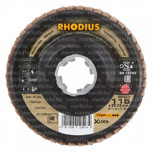 Lamellás korong Jumbo Speed P X-lock 115x22,23 mm (40)