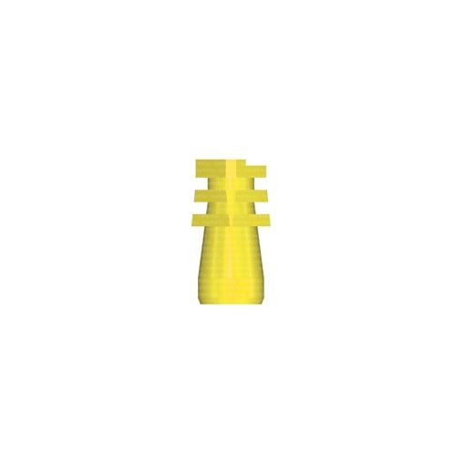 TS Rigid lenyomati sapka 4,5 magasság 4,0 mm, sárga