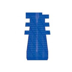 TS Rigid lenyomati sapka 4,0 magasság 7,0 mm, kék