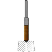 végmegmunkáló kefe UF-EB-A-D5-L20